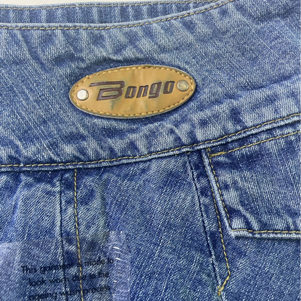 BONGO Denim Pleated Mini Skort - Blue - Picture 8 of 15